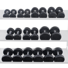 Body-Solid Premium Round Rubber Coated Dumbbell Sets SDPS