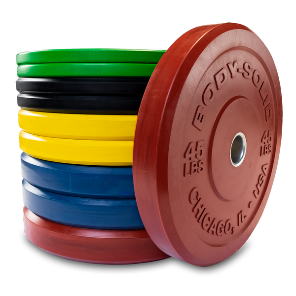 Body-Solid Chicago Extreme Color Bumper Plates OBPXC