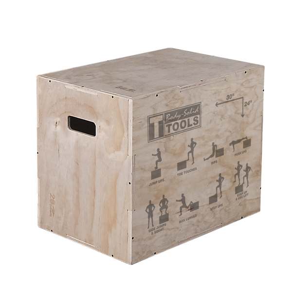 Body-Solid Tools 3-in-1 Wooden Plyo Box BSTWPBOX