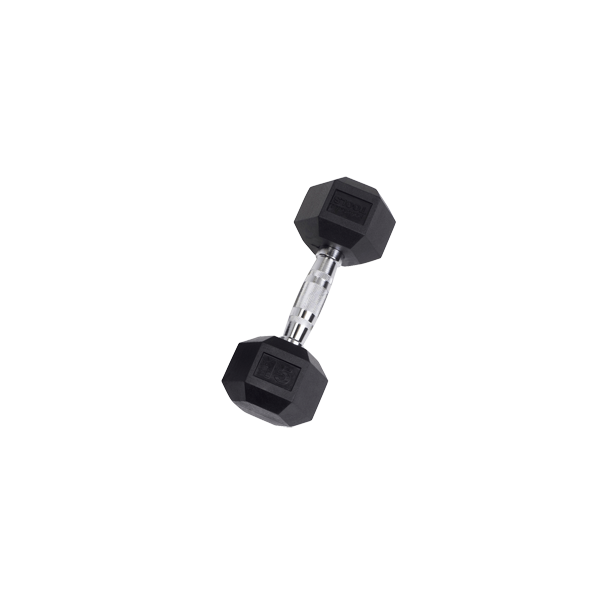 Body-Solid Rubber Hex Dumbbells SDR