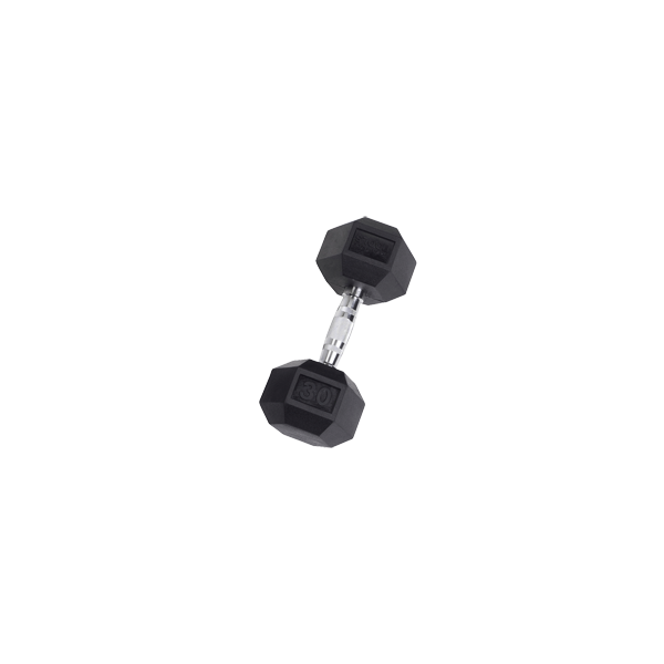 Body-Solid Rubber Hex Dumbbells SDR