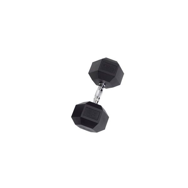 Body-Solid Rubber Hex Dumbbells SDR