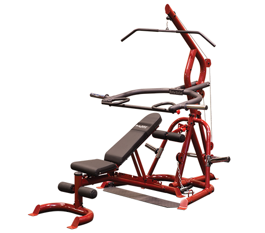 Body-Solid Corner Leverage Gym Package with Bench GLGS100P4