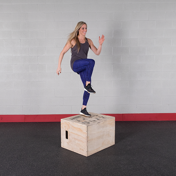 Body-Solid Tools 3-in-1 Wooden Plyo Box BSTWPBOX