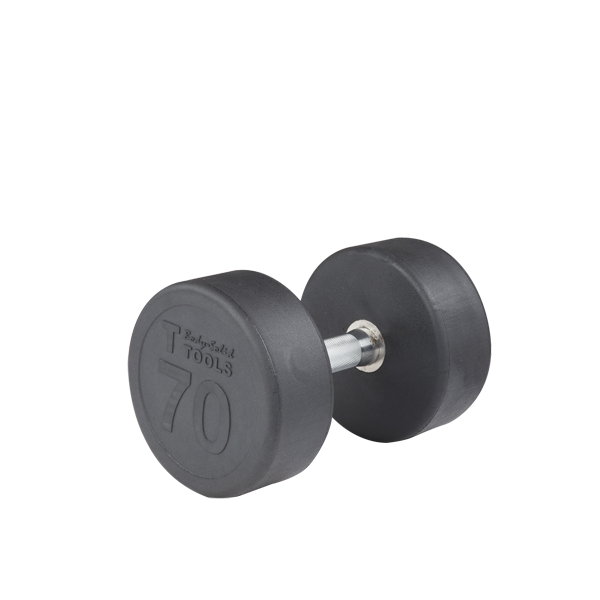 Body-Solid Premium Round Rubber Dumbbells SDP