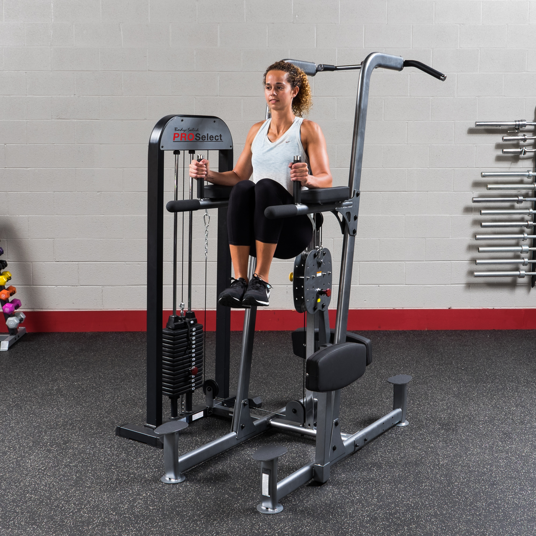 Body-Solid Pro-Select Weight Assisted Chin/Dip Machine FCD-STK